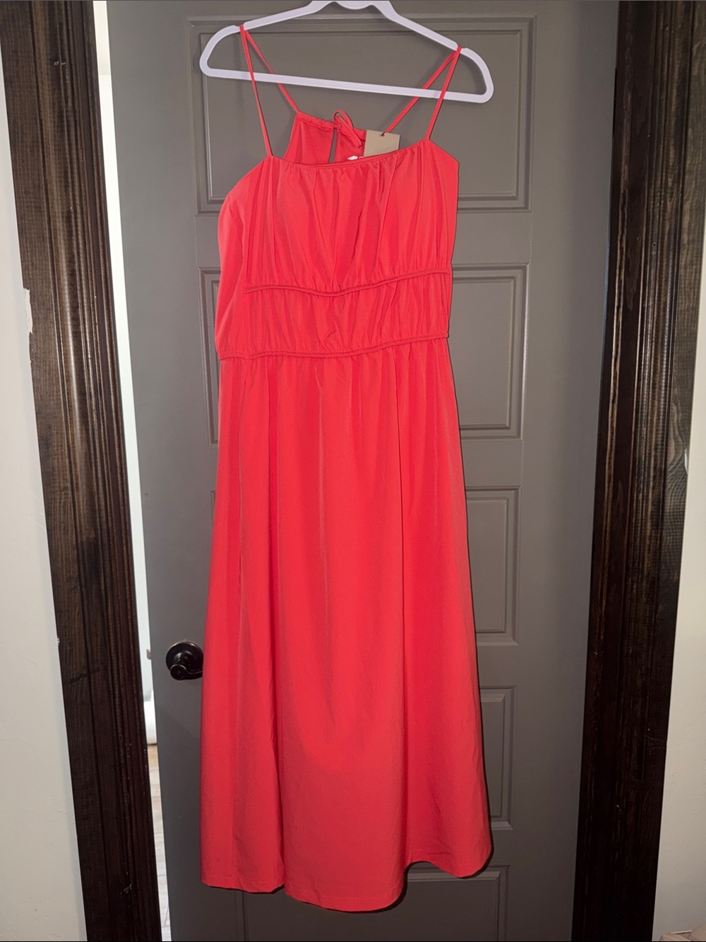 Avia Coral Spaghetti-Strap Maxi Dress